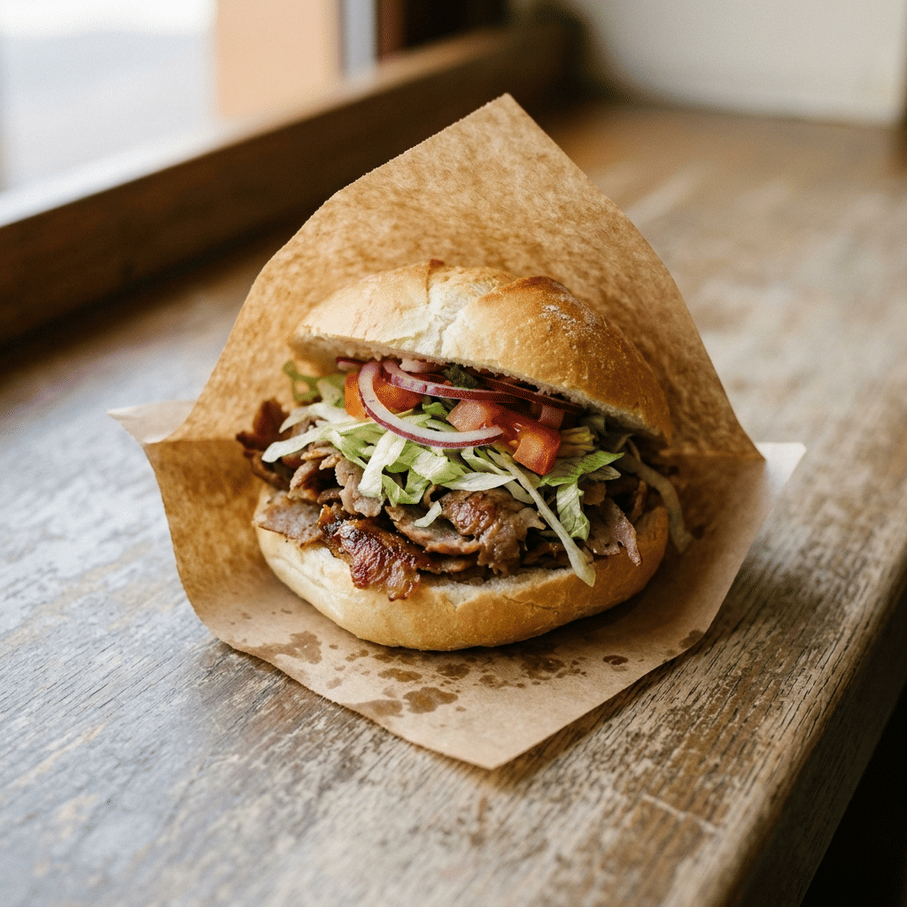 Klein broodje kebab