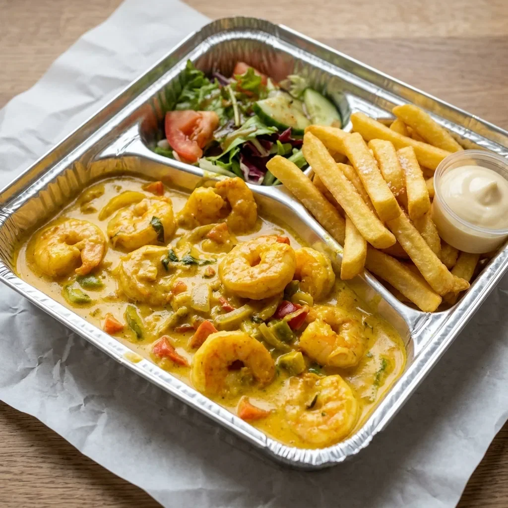 Scampi Curry Schotel