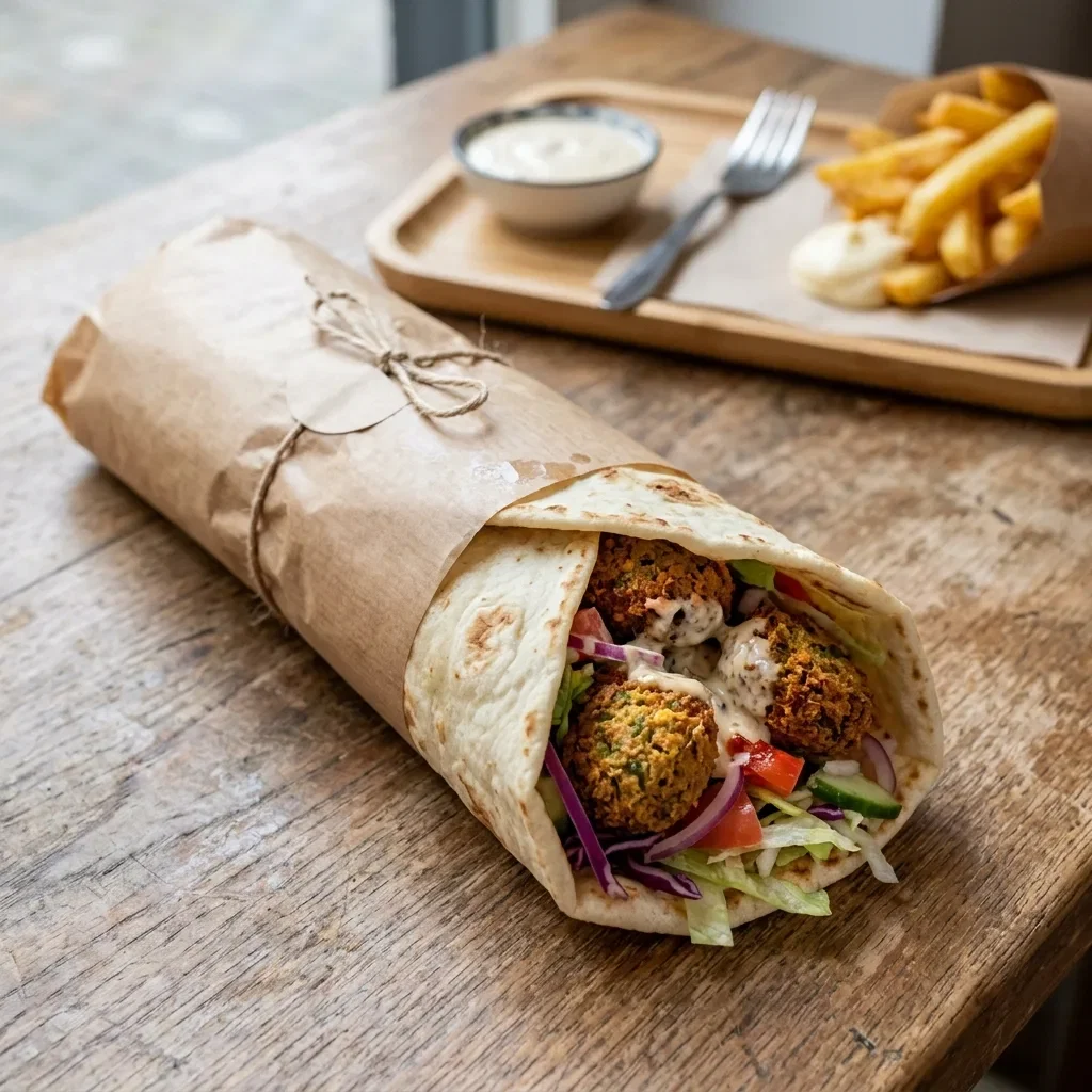 Durum veggie falafel