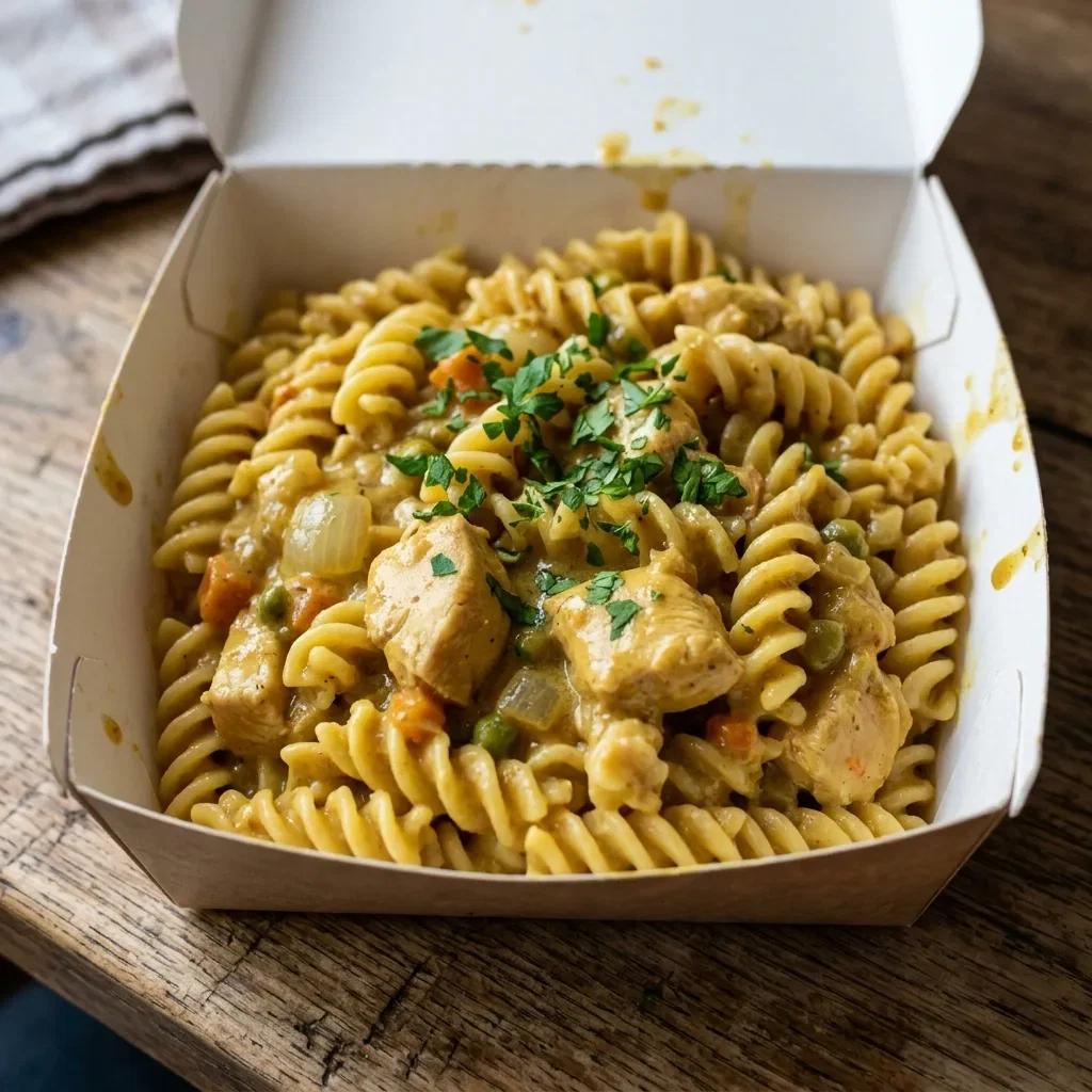 Pasta curry chicken