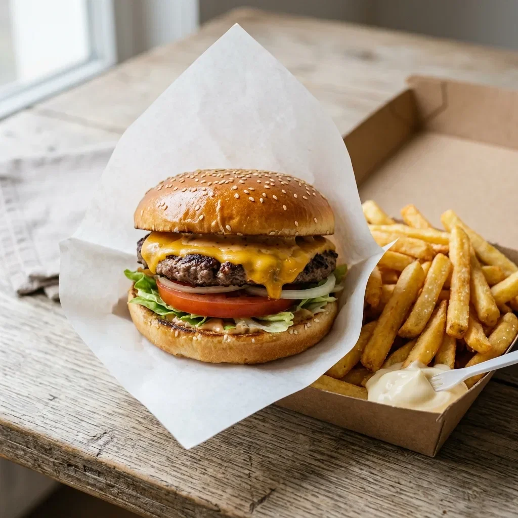 Cheddar burger
