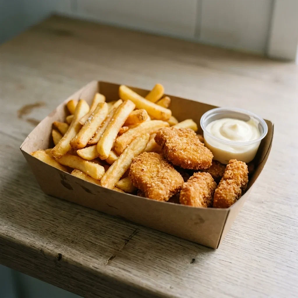 Chicken nuggets met frieten