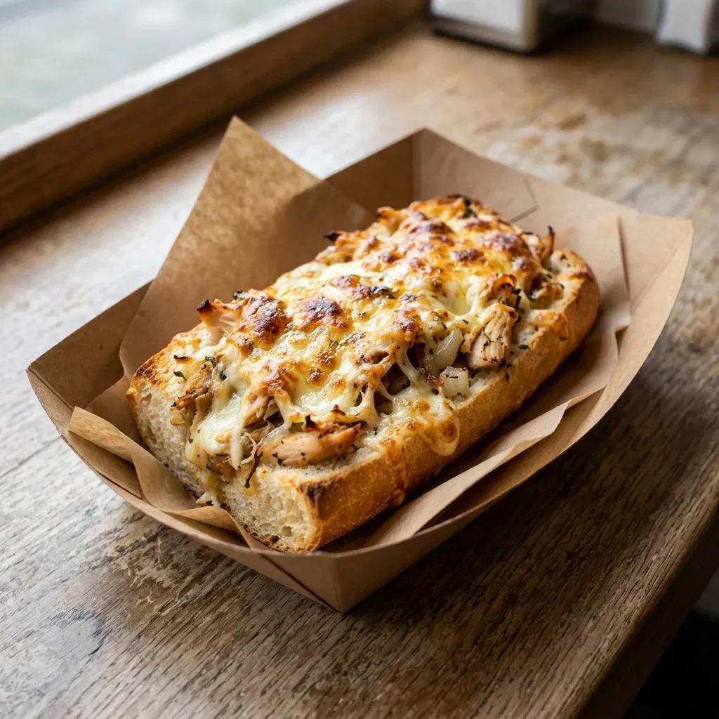 Cheesy chicken bread