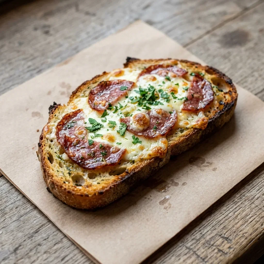 Lookbrood met salami