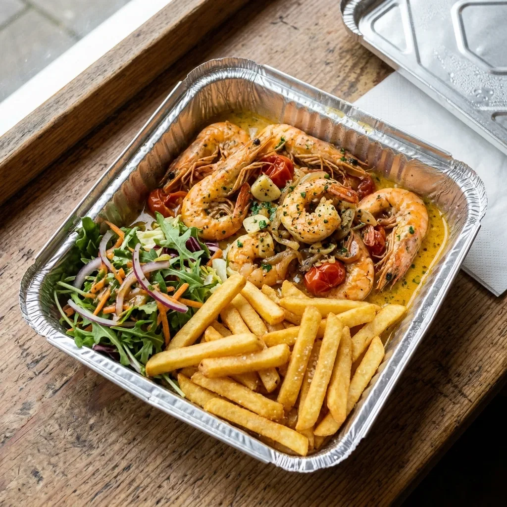 Scampi schotel