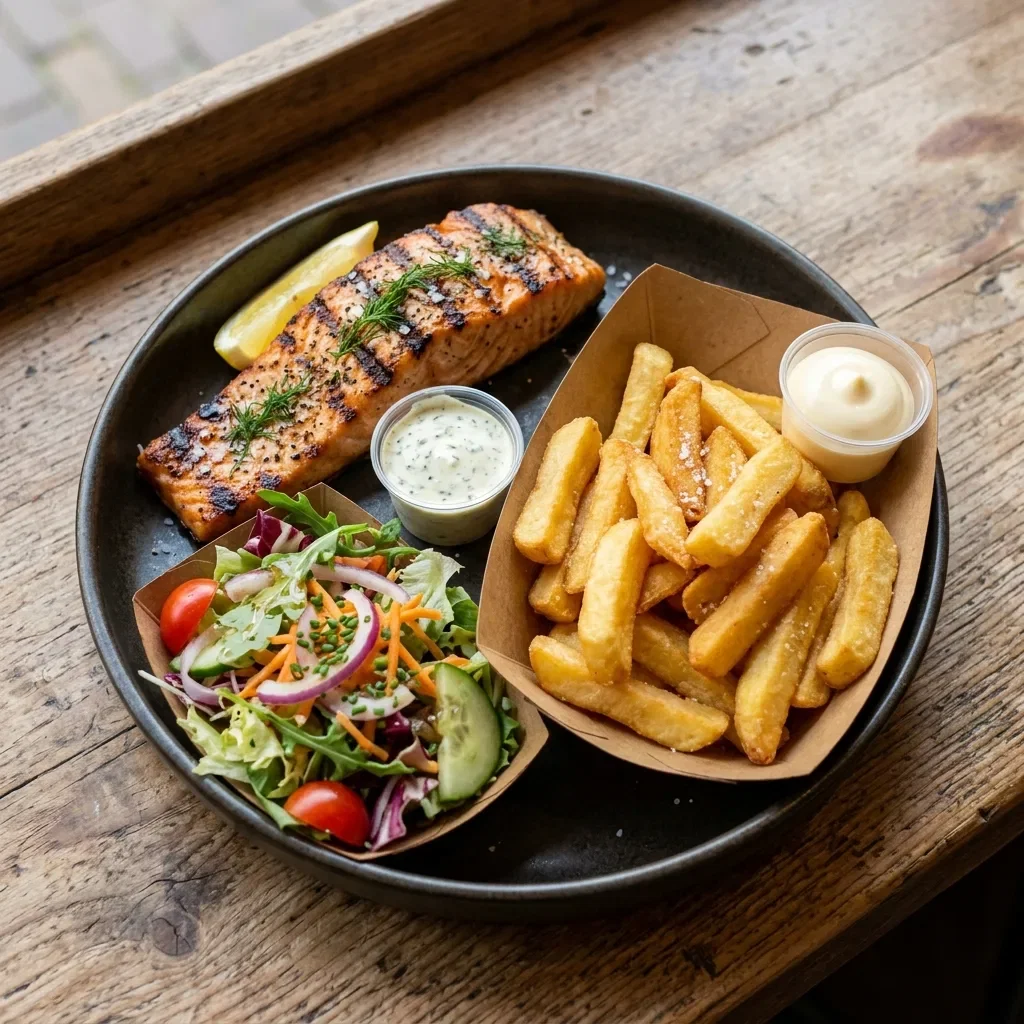 Gegrilde verse zalm