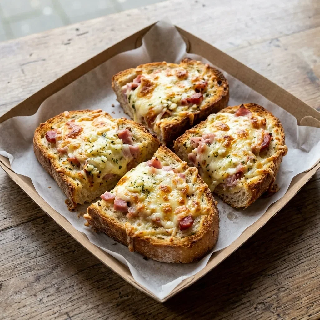 Lookbrood met kaas en ham