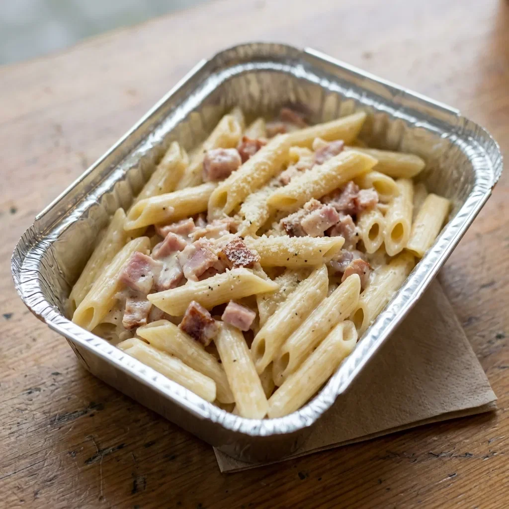 Penne carbonara