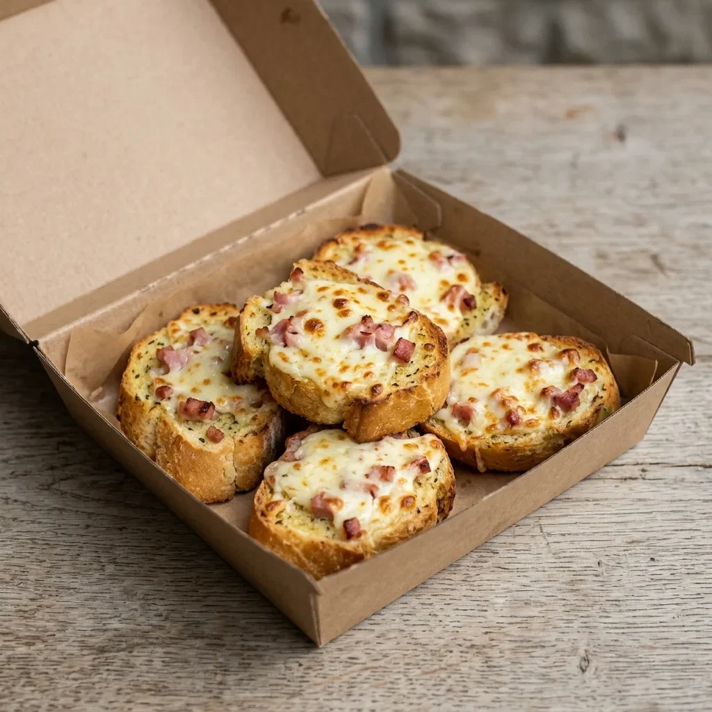 Lookbrood met kaas en ham