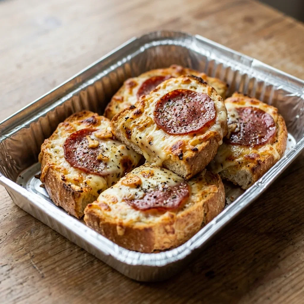 Lookbrood met kaas en salami