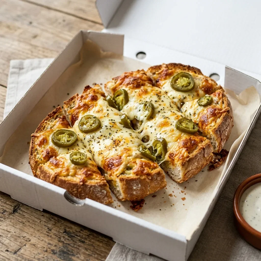 Cheesy bread jalapenos