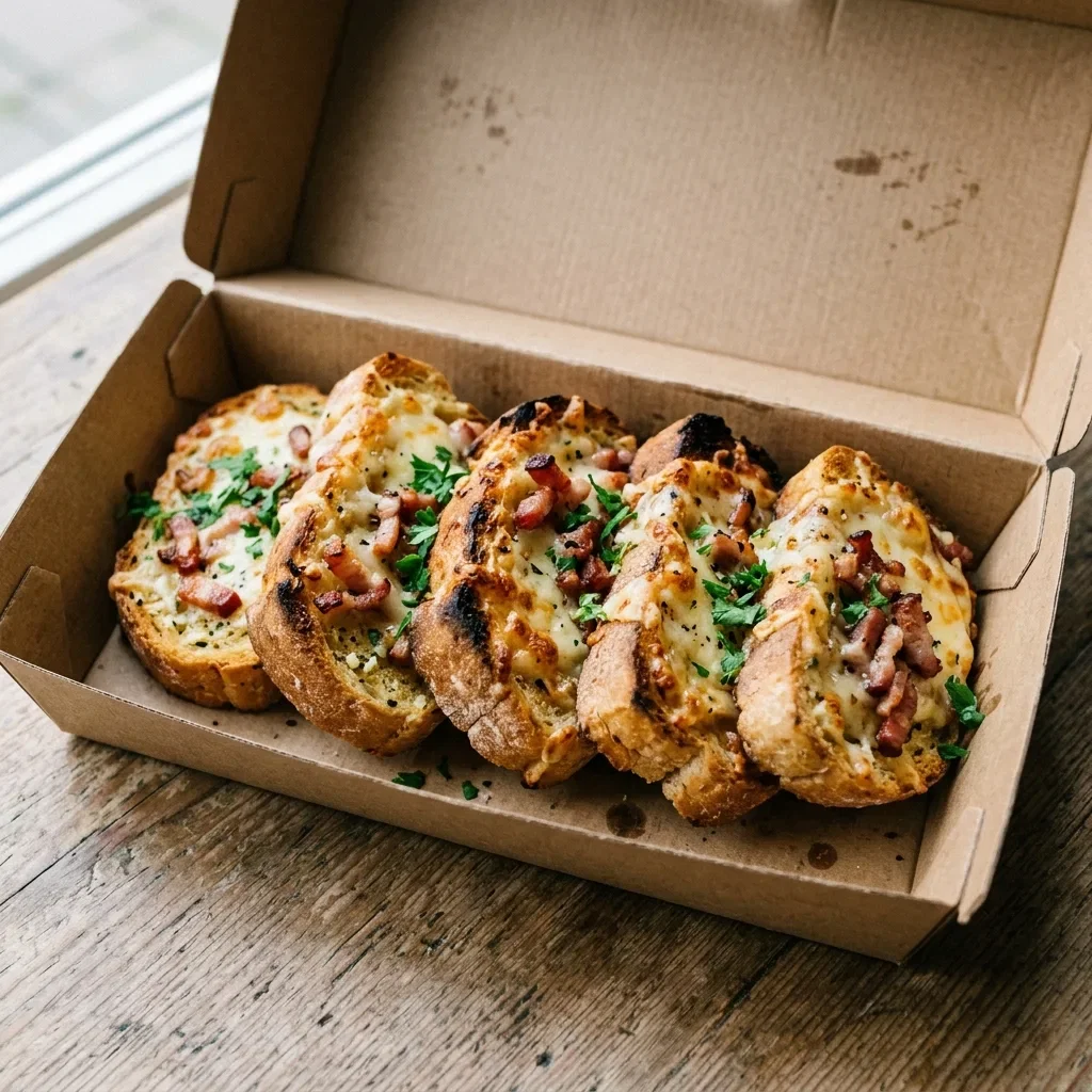 Lookbrood met kaas en spek