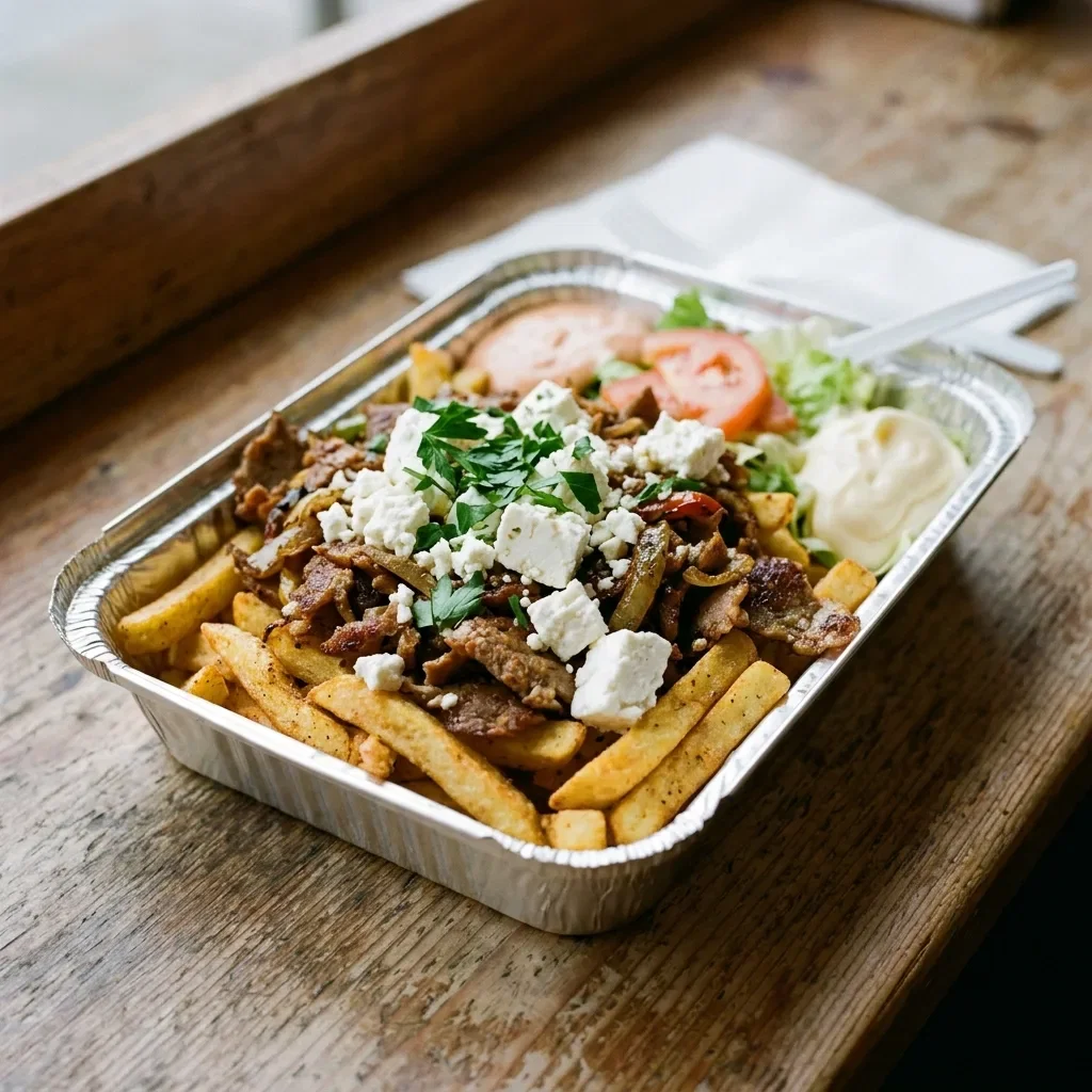 Schotel shoarma feta