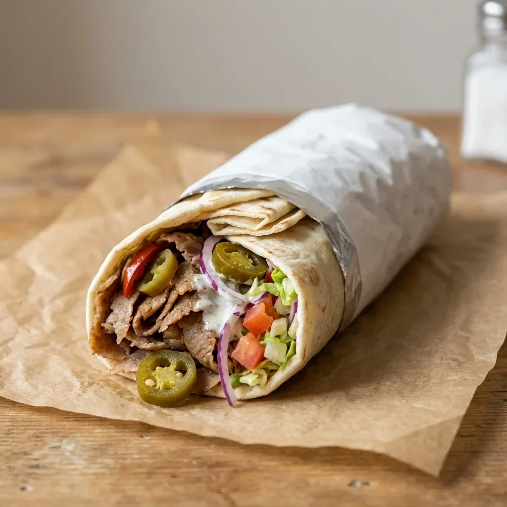 Durum kebab jalapenos