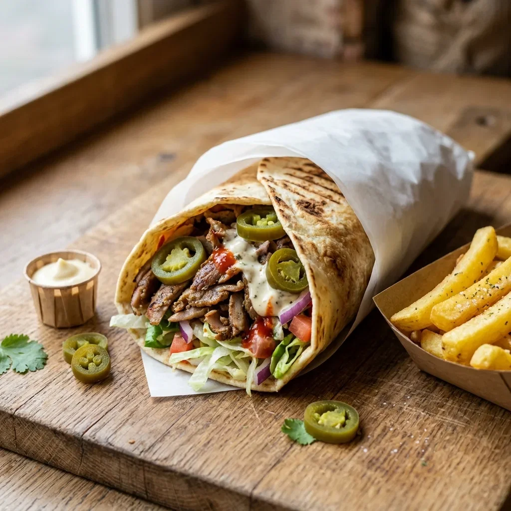 Durum shoarma jalapenos