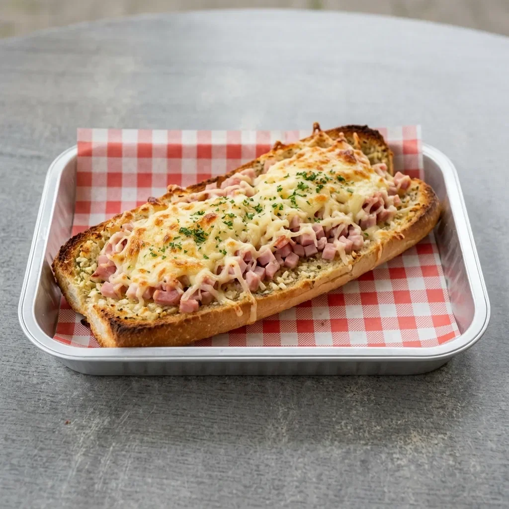 Lookbaguette met kaas en ham