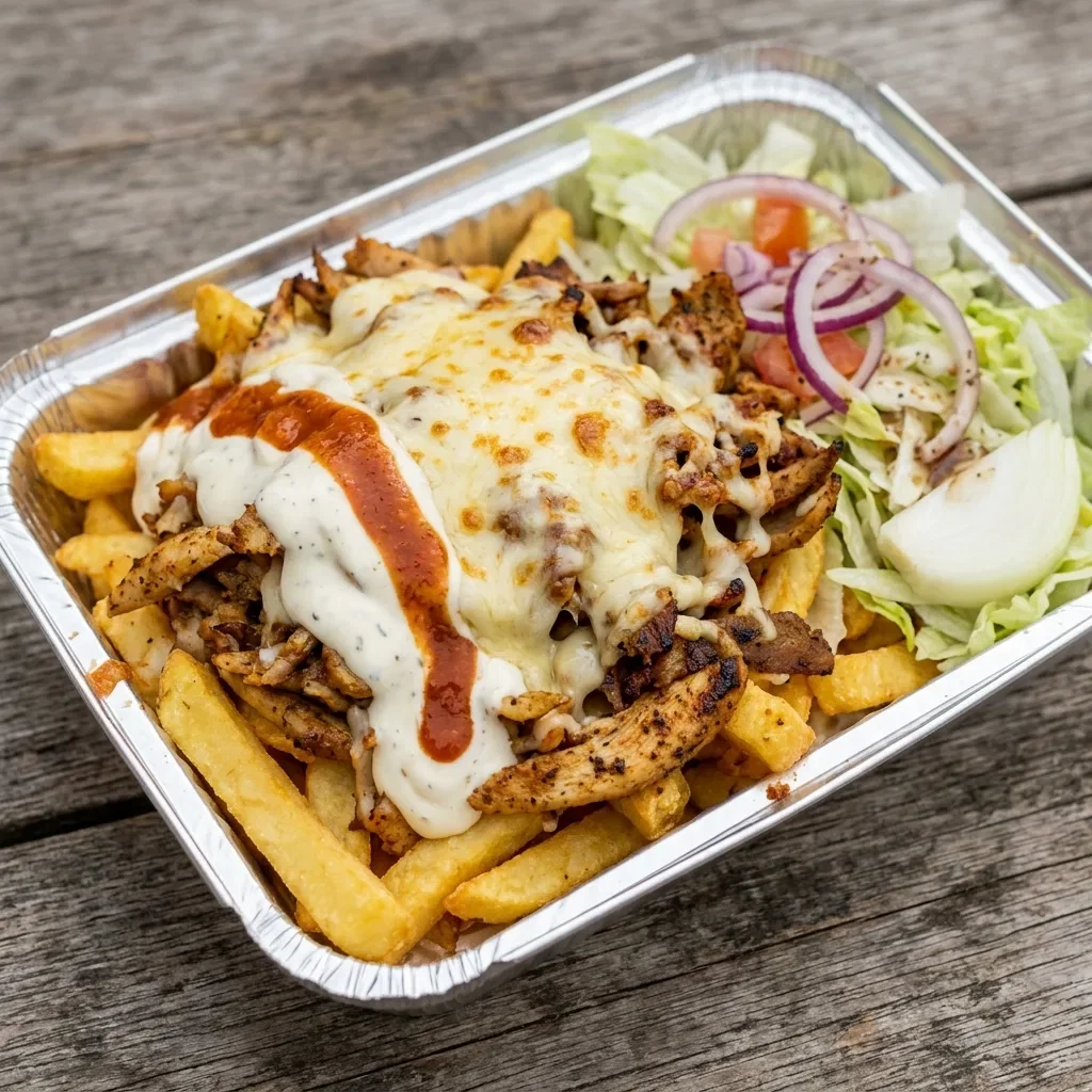 Schotel shoarma kaas