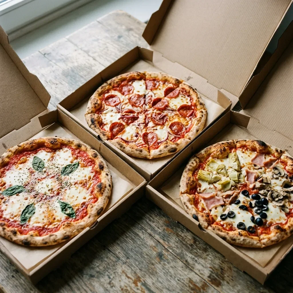 3 medium pizza's aan 36,00 euro