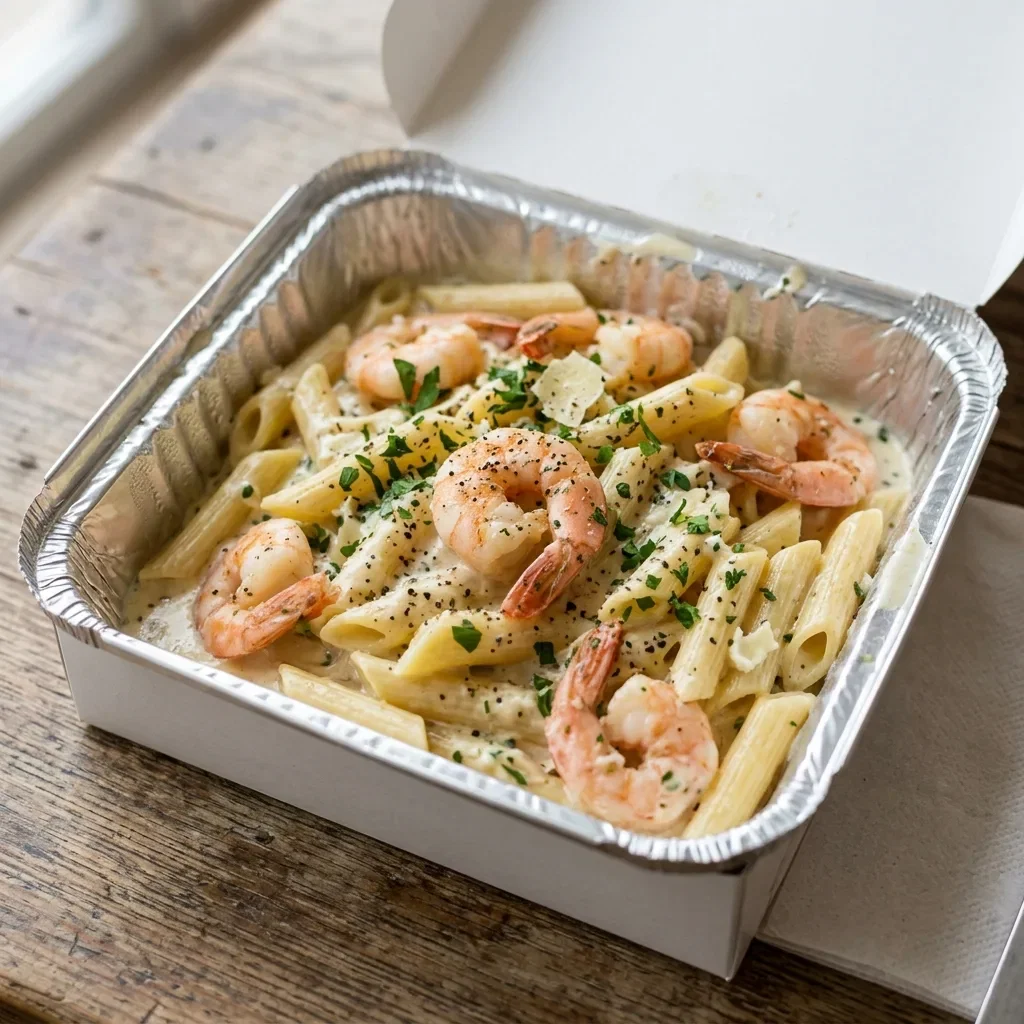 Pasta scampi boursin