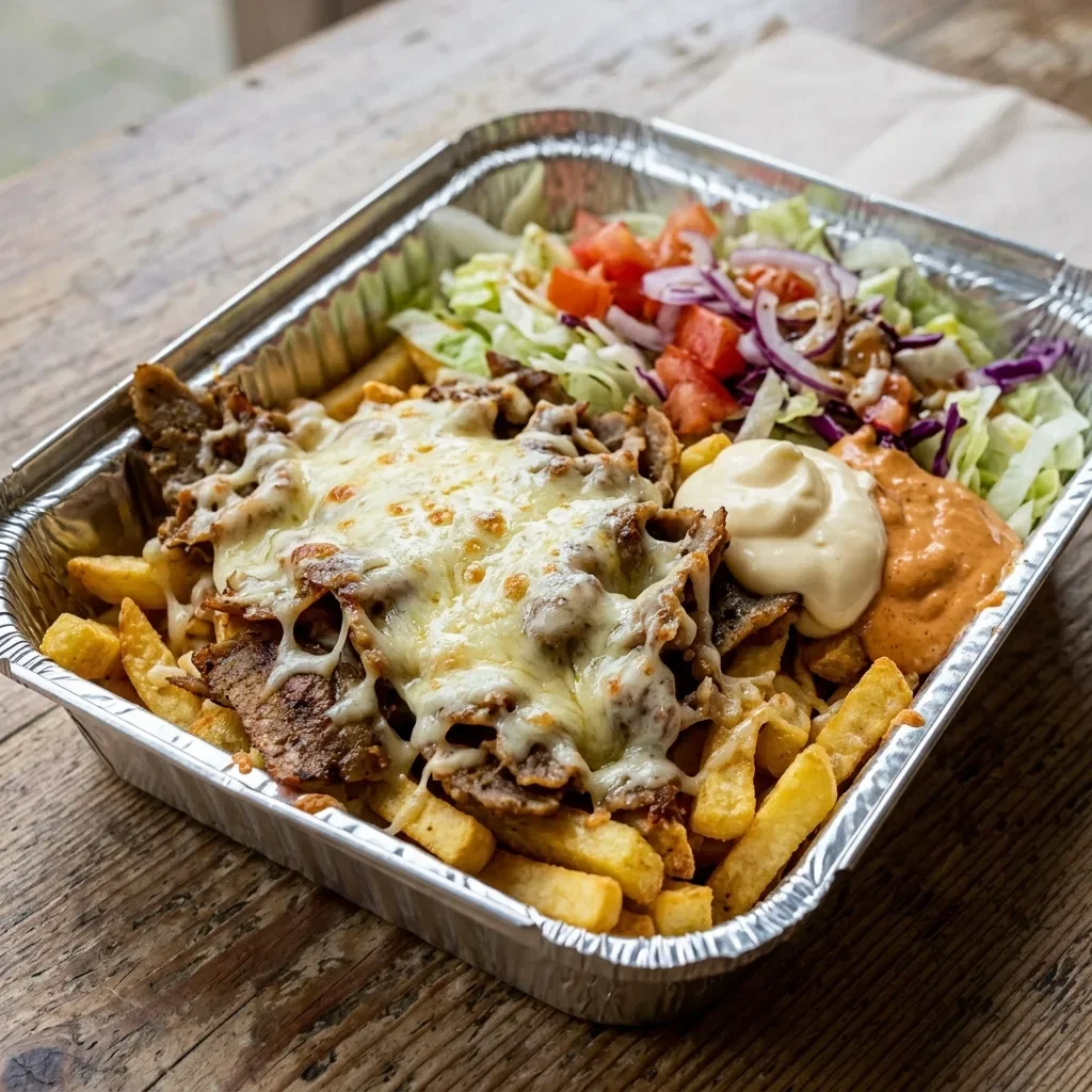 Schotel kebab kaas