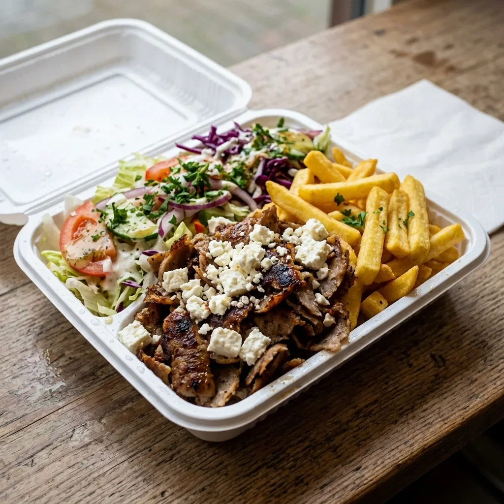 Schotel kebab feta