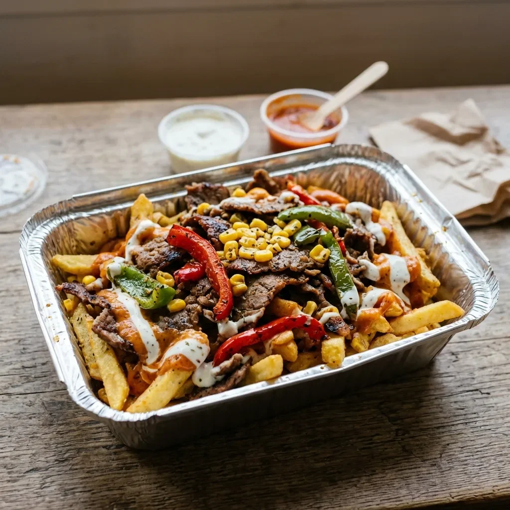 Schotel kebab mexicano