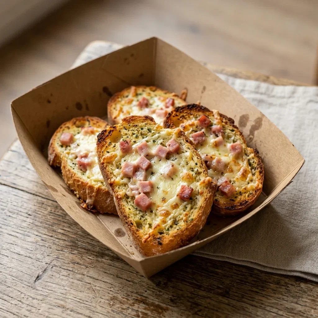 Lookbrood met kaas en ham