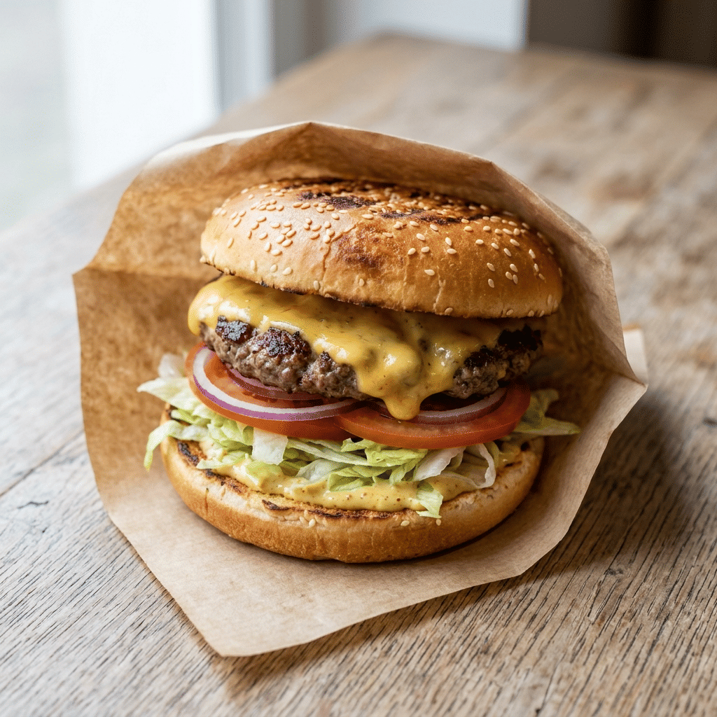 Cheddar burger