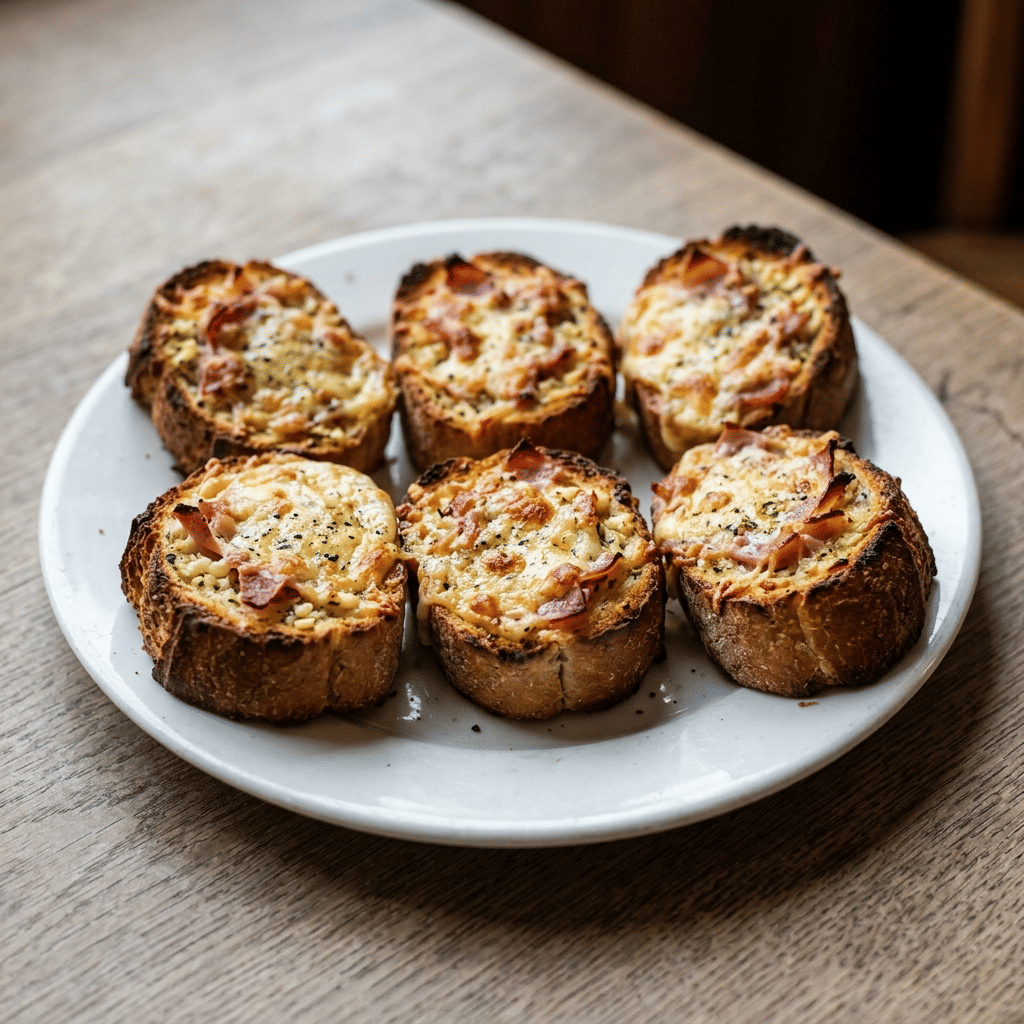 Lookbrood met kaas en ham