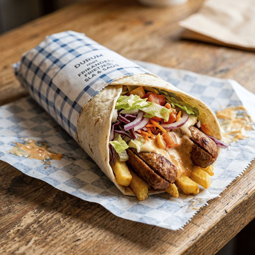 Durum met frikandel