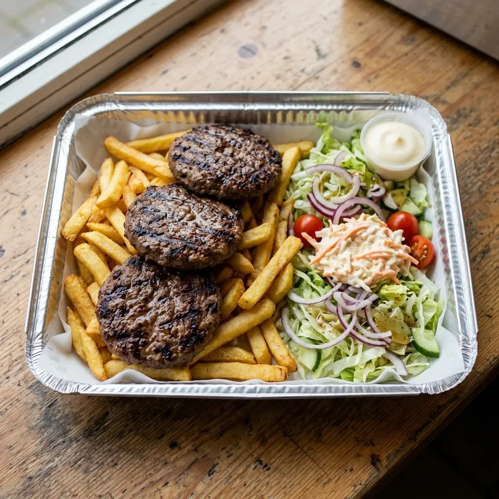 Schotel hamburger groot