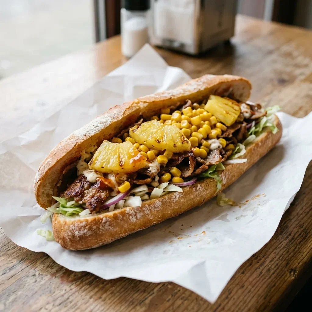 Broodje kebab hawaï groot