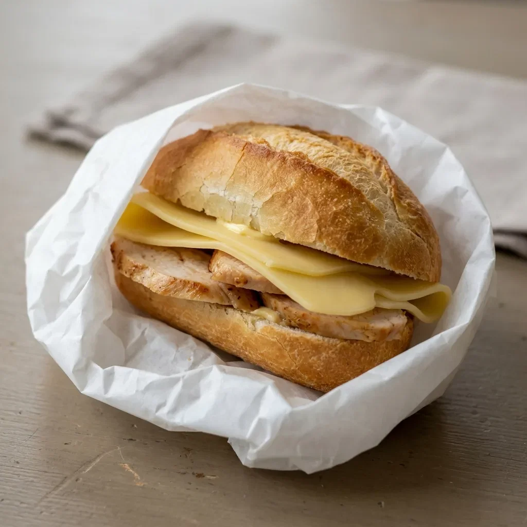 Broodje kipfilet kaas
