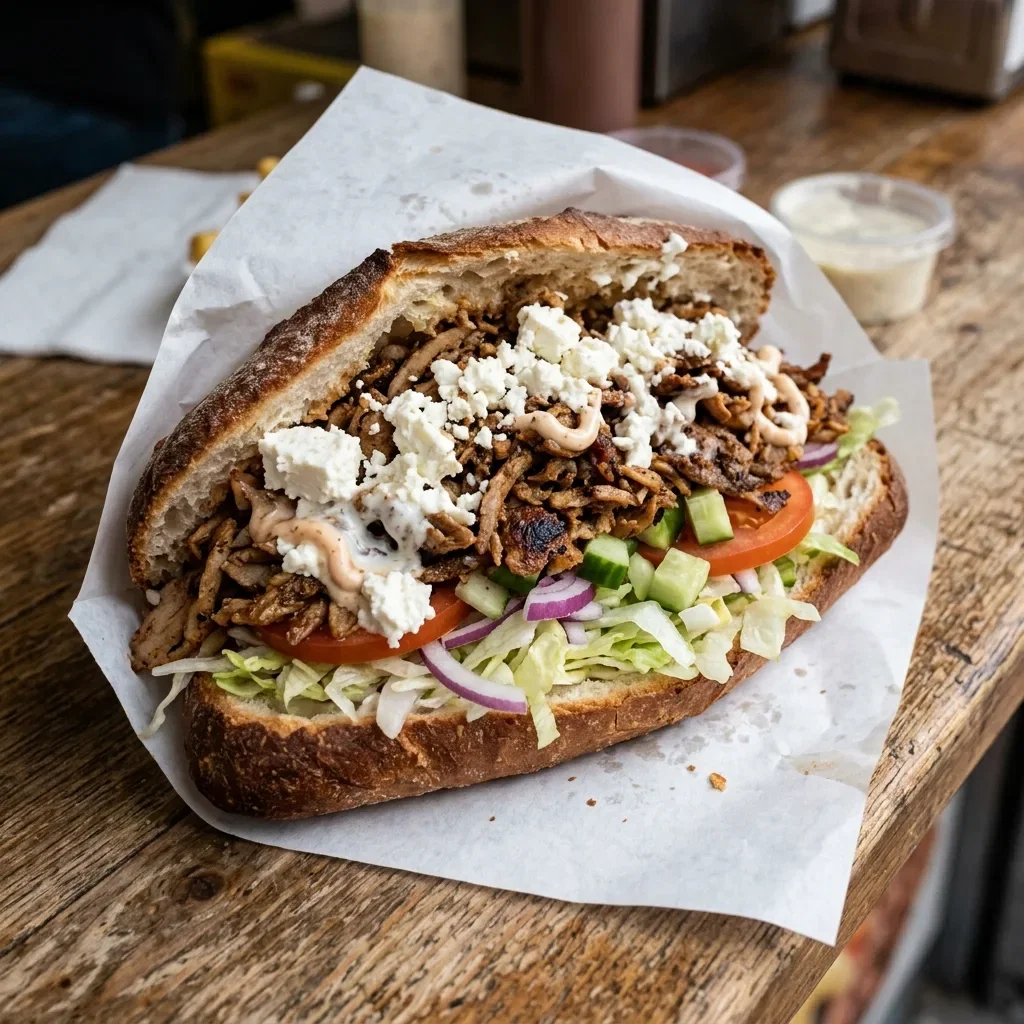 Broodje shoarma feta groot