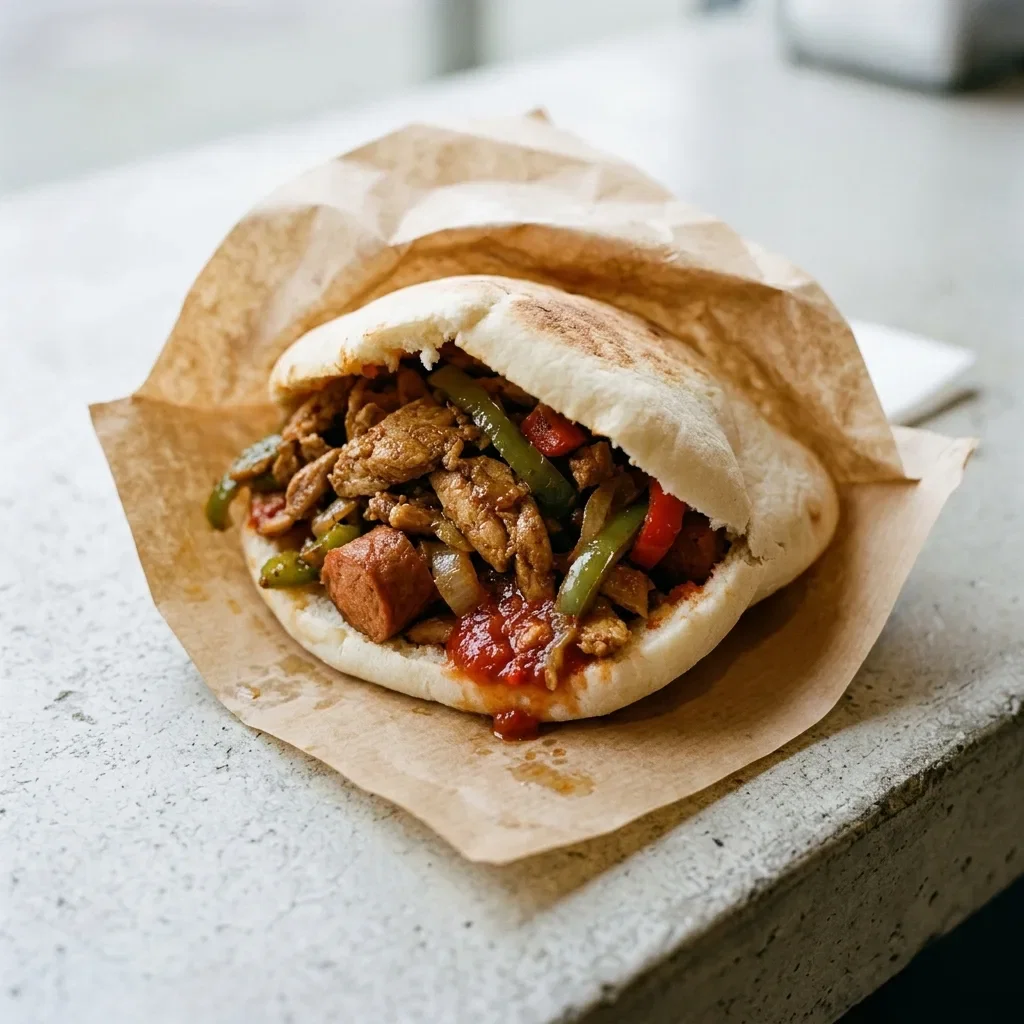Broodje shoarma mexicano