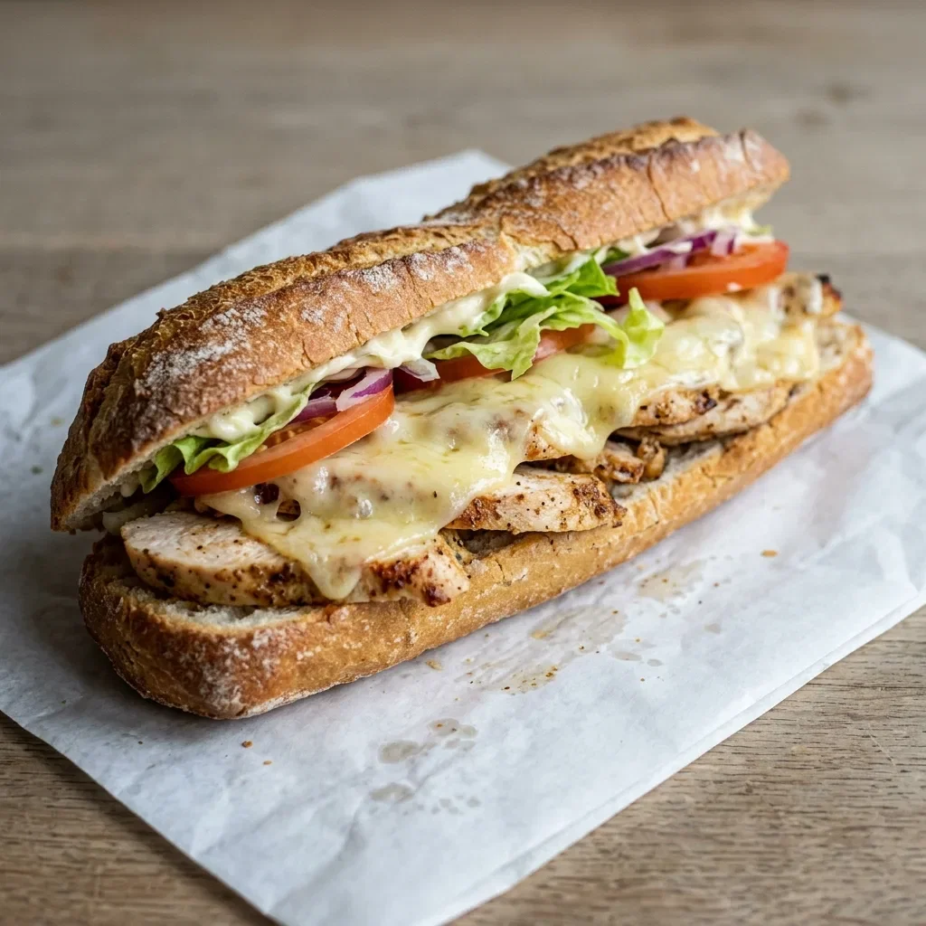Broodje kipfilet kaas groot