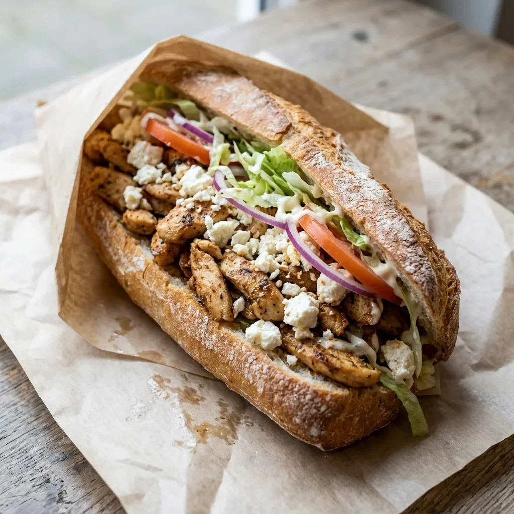 Broodje kipfilet feta groot