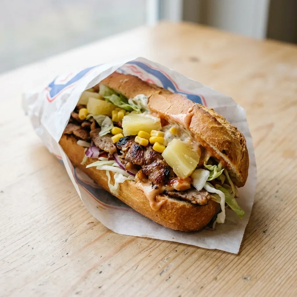 Broodje kebab hawaï