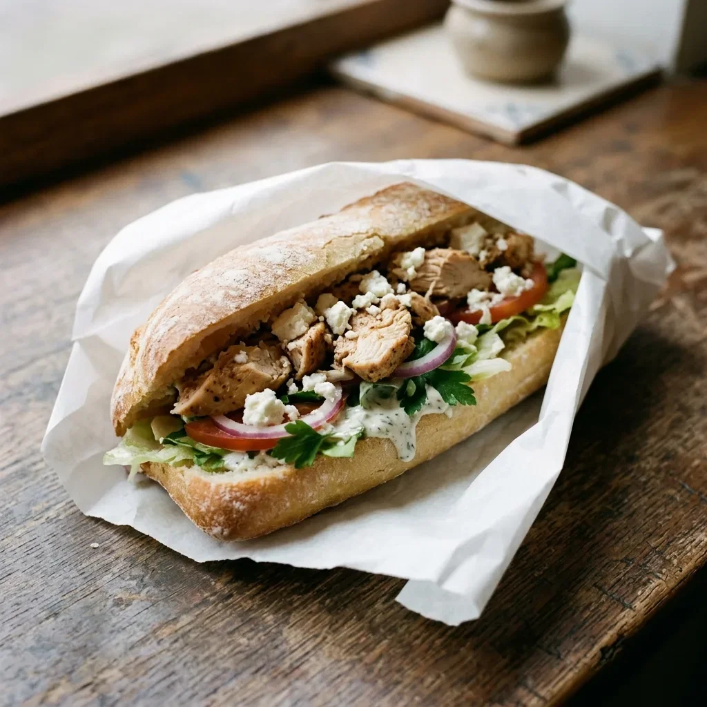 Broodje kip feta