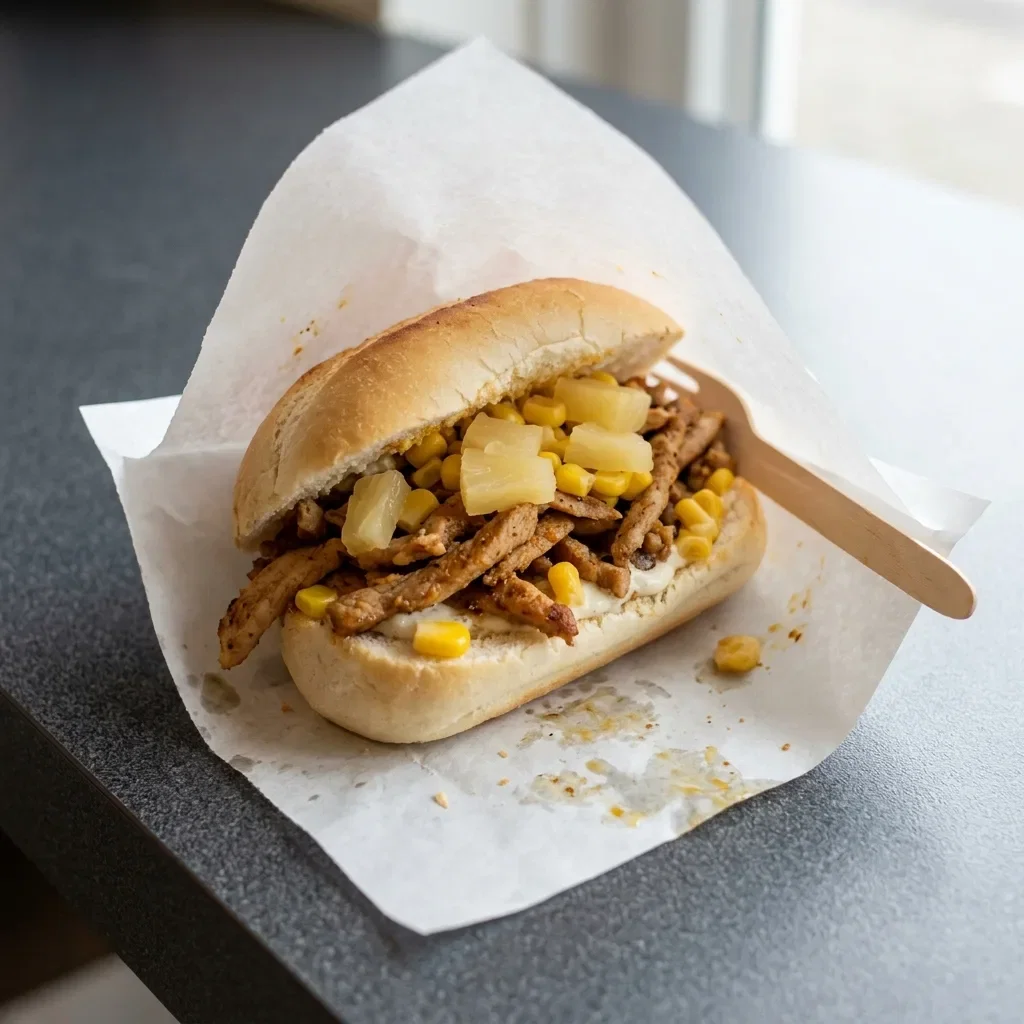 Broodje shoarma hawaï
