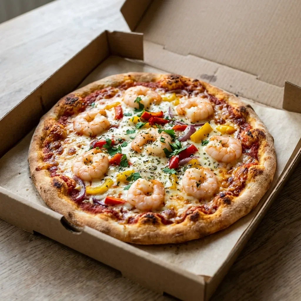 Pizza scampi deluxe small