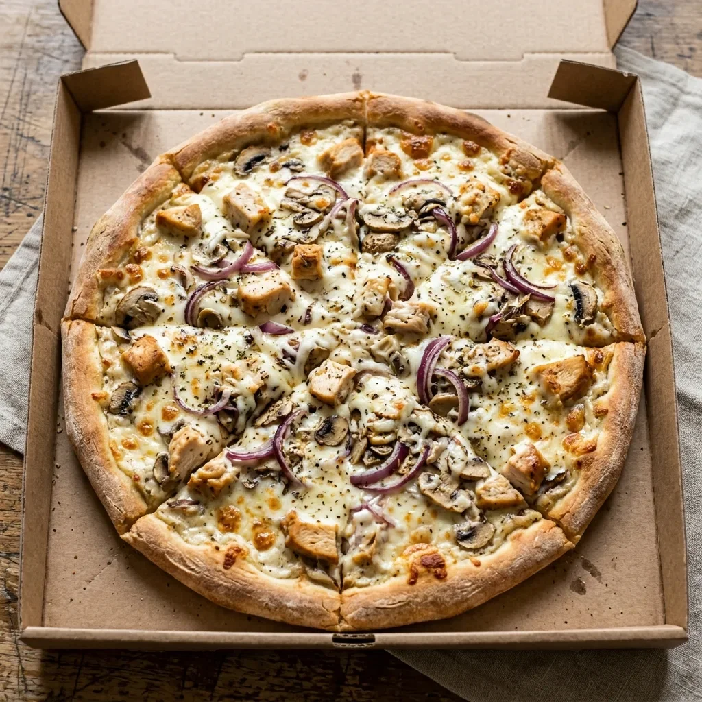 Pizza creamy chicken large