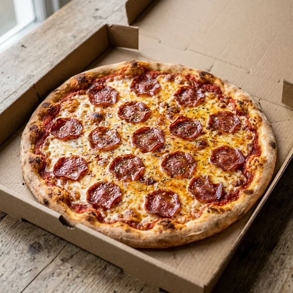 Pizza salami large