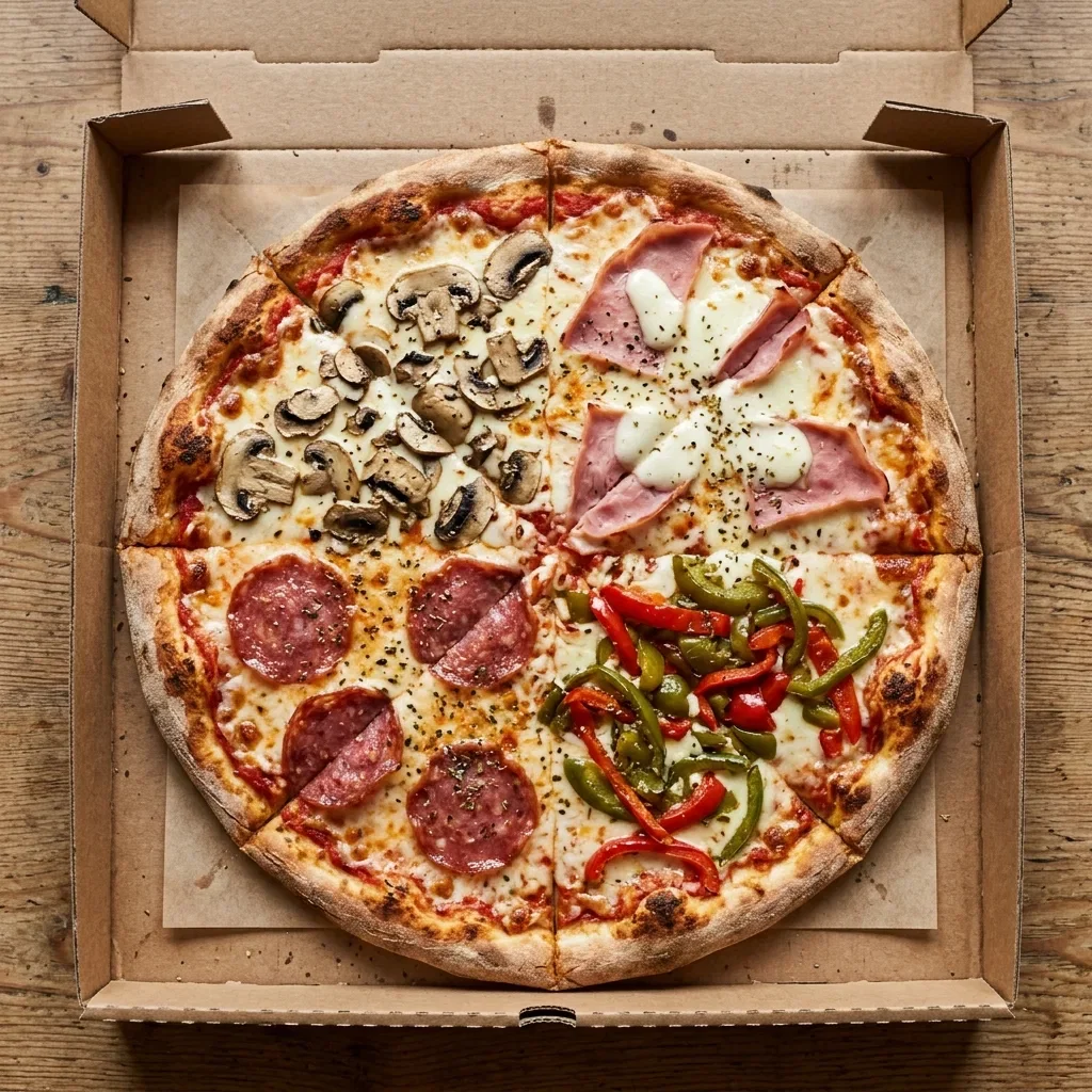 Pizza quattro stagioni large