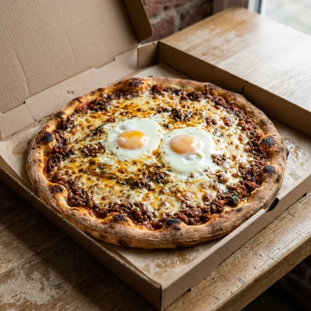Pizza bolognaise large