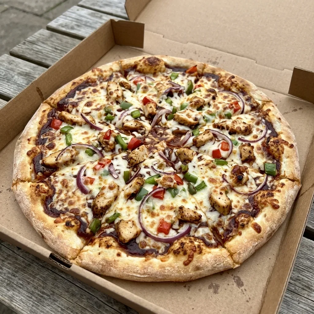 Pizza bbq chicken large
