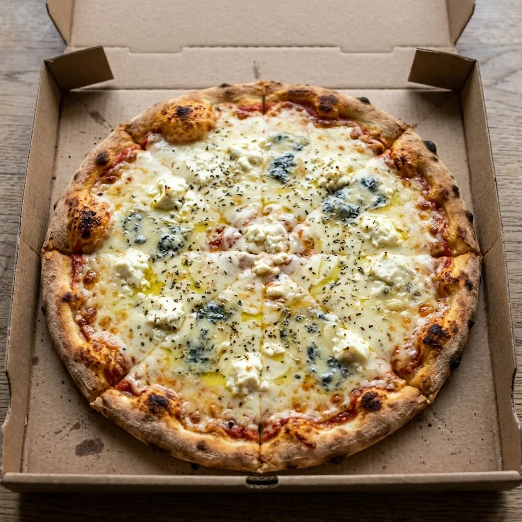 Pizza quattro formaggi medium