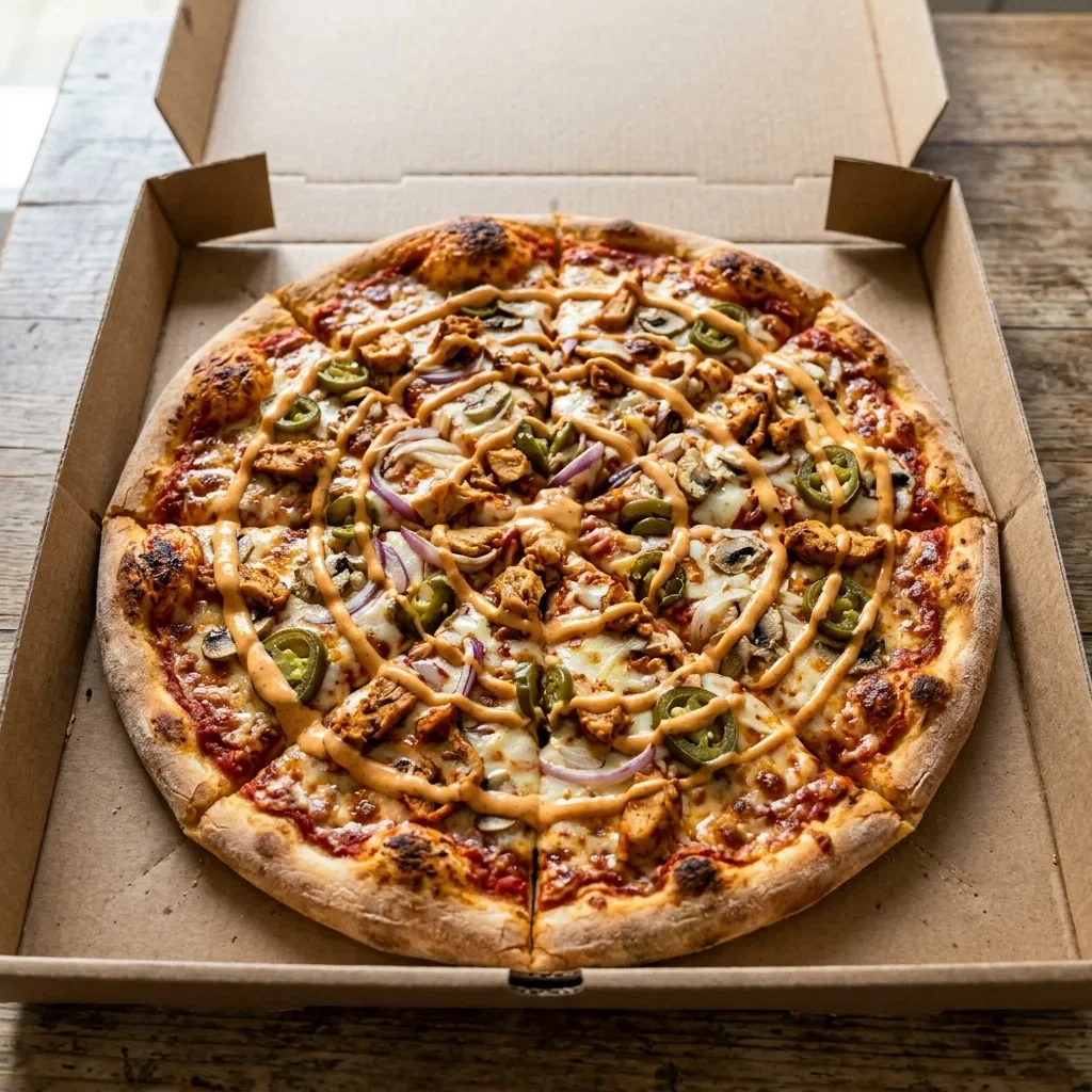 Pizza spicy chicken large