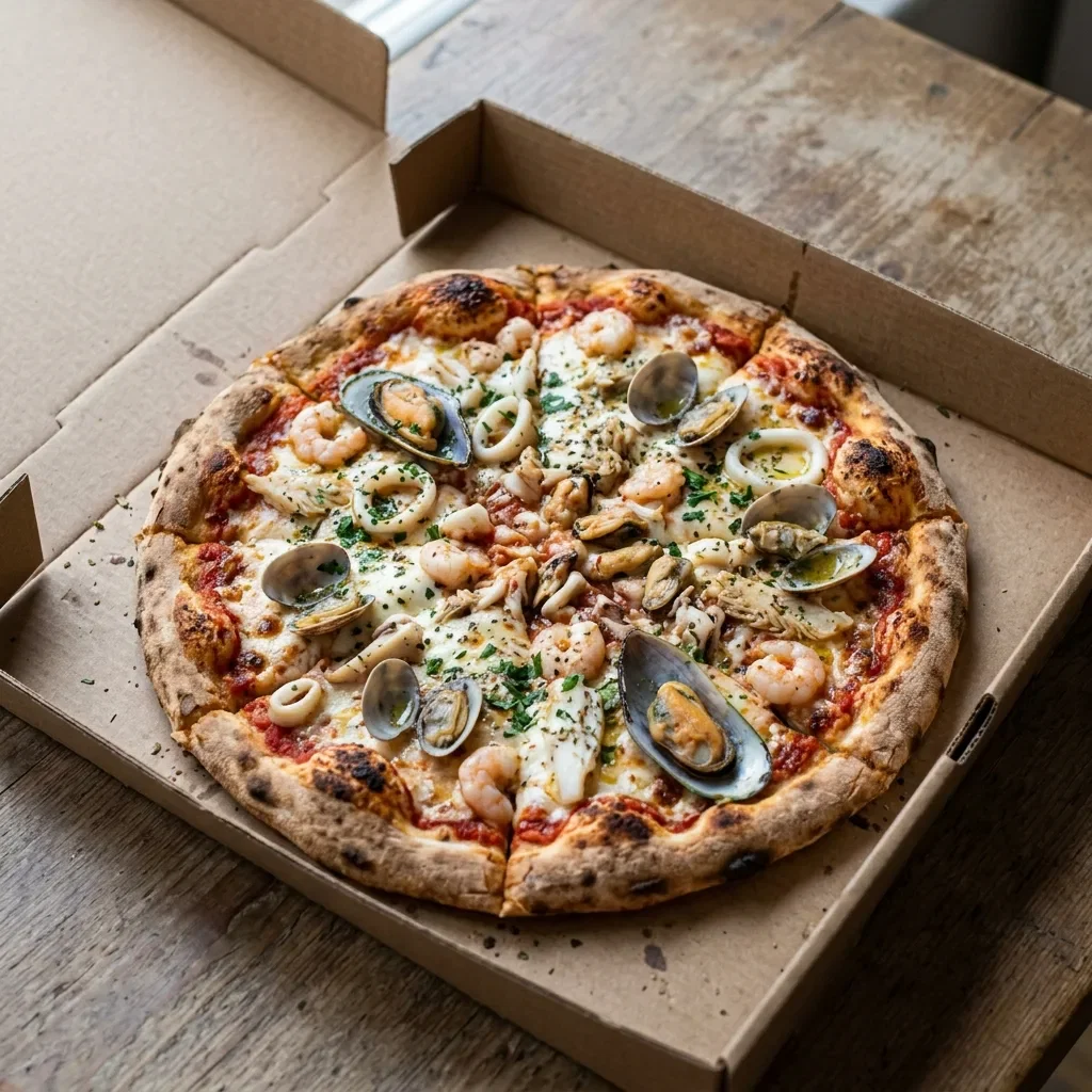 Pizza frutti di mare medium