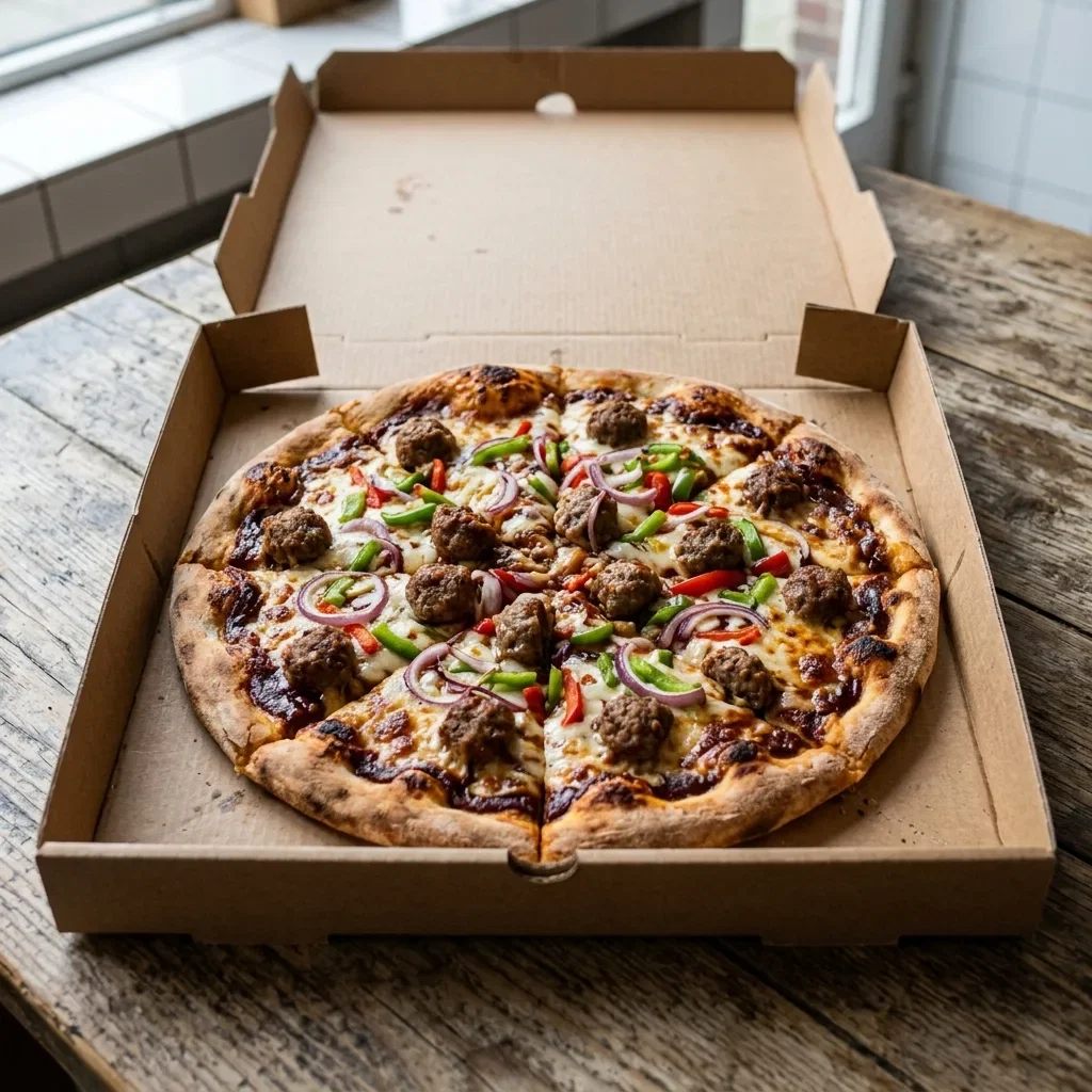 Pizza bbq meatballs medium